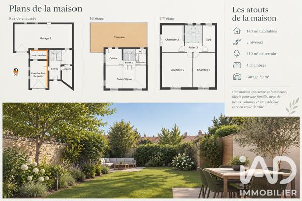 Maison à vendre 5 pièces 140 m² Angers