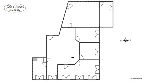 Bureau 8 pièces - 186 m² Exclusivité