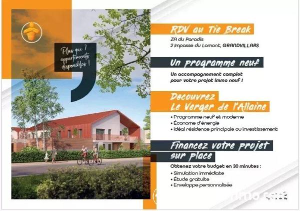 Vente Appartement 3 pièces 66 m2 à Grandvillars