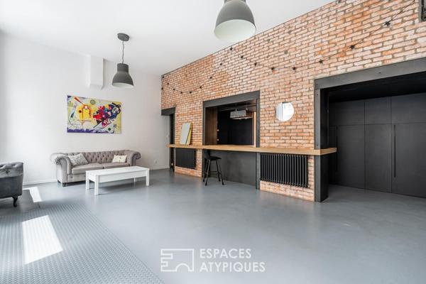 Appartement esprit loft avec terrasse