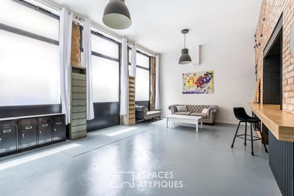 Appartement esprit loft avec terrasse