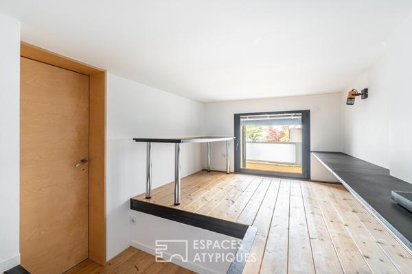 Appartement esprit loft avec terrasse