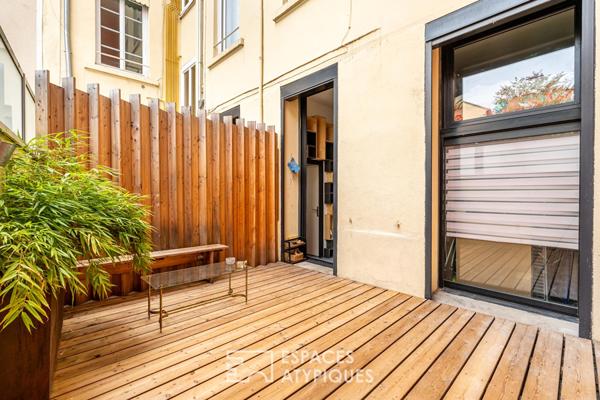 Appartement esprit loft avec terrasse