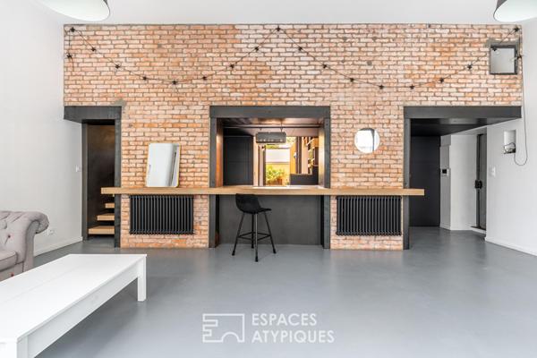 Appartement esprit loft avec terrasse