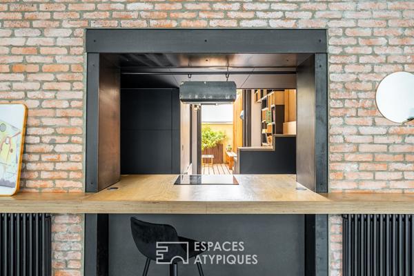 Appartement esprit loft avec terrasse