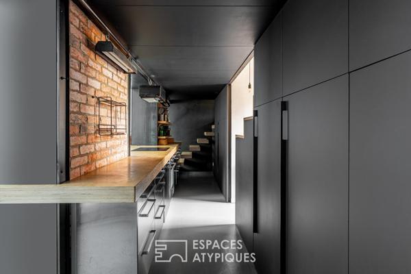 Appartement esprit loft avec terrasse