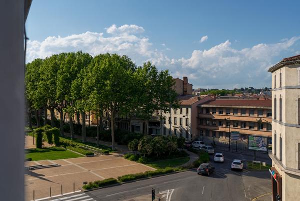 CARCASSONNE – GAMBETTA Appartement T3 70m² traversant avec vue Cité à deux pas du square Gambetta