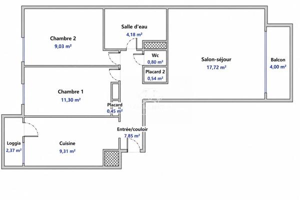 T3 rénové avec balcon, ascenseur et clim – aucun travaux
