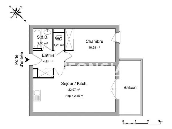 Location Appartement 2 pièces 42.28 m² - 26 RUE DE LA POUDRIERE Albi 81000
