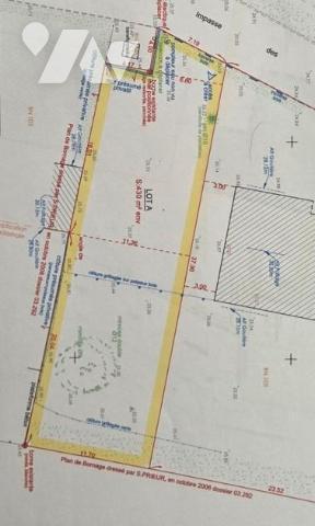 Terrain de 430m² viabilisé en impasse, proche commodités