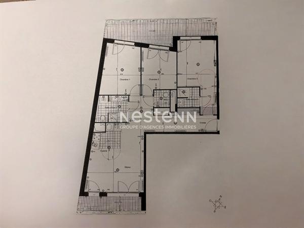ISSY LES MOULINEAUX - Appartement traversant 4 pièces de 85,51m² avec terrasses dans un immeuble récent