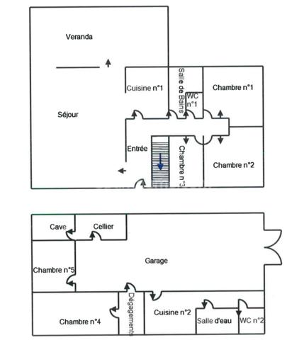 Maison de 8 pièces 152 m² - 3 ch - Véranda, Sous-sol complet & Terrain - Bourges