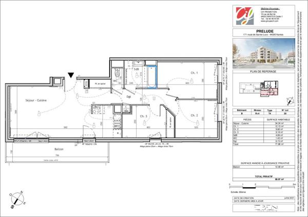 Appartement à louer à Nantes (44300)