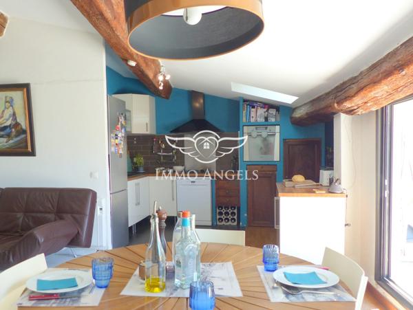 T4 125m² utiles, dernier étage, terrasse
