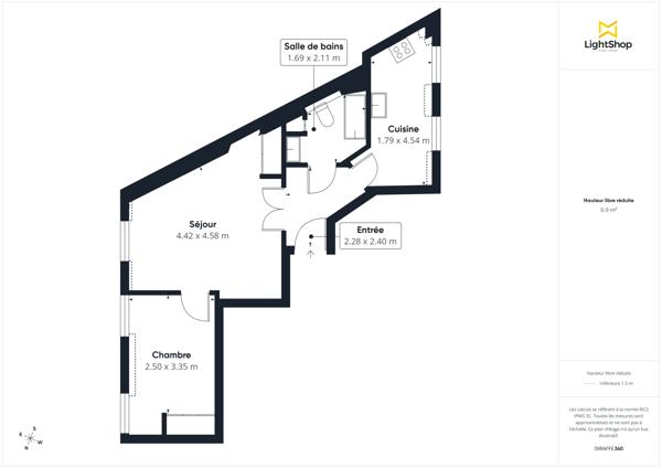 Appartement 2 pièces de 44m² - Boulevard Richard-Lenoir, Paris