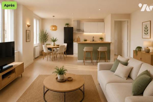 Immeuble au centre ville de LE FAOUËT avec local commercial et appartement loués