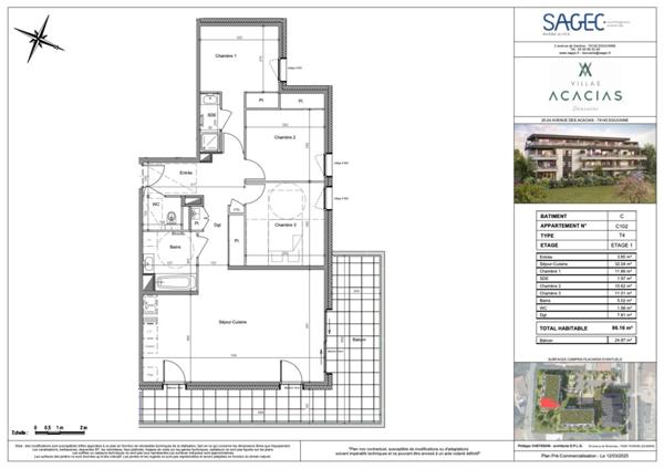 Appartement à vendre 4 pièces DOUVAINE (74)