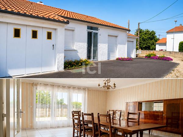 Maison 3 pièces 81m² avec jardin et deux garages