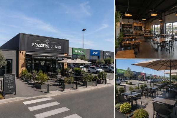 Brasserie du midi – Belle rentabilité et qualité de vie exceptionnelle – 700 000 € de CA HT / 170 000 € d'EBE – Hérault (34)