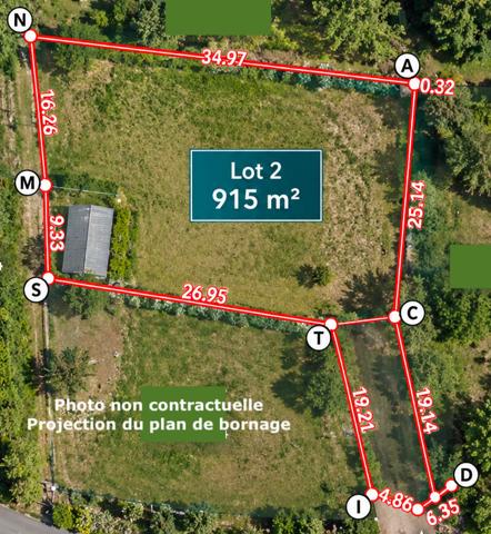 TERRAIN à VENDRE - SMARVES - 830 m2 - PROCHE des COMMERCES