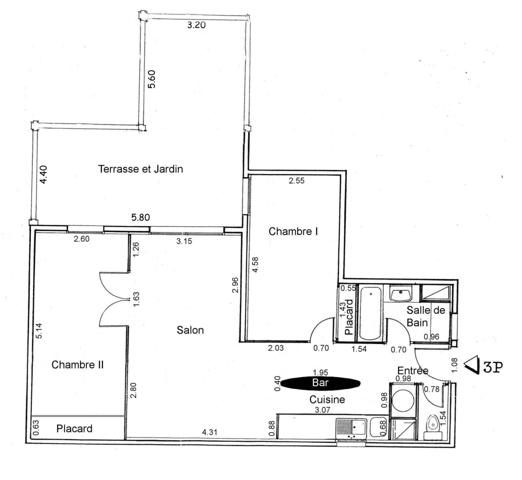 Montreuil (93100) 3 pièces avec terrasse - jardin dans copropriété conviviale