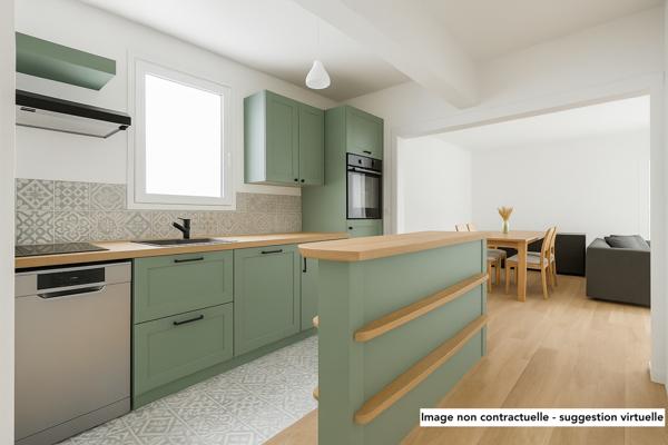 Montreuil (93100) 3 pièces avec terrasse - jardin dans copropriété conviviale