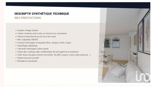 Appartement 3 pièces de 49 m² à Mignaloux-Beauvoir (86550)