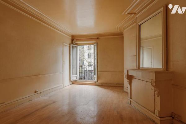 PARIS 19 / JAURÈS - APPARTEMENT 3 PIÈCES AVEC BALCON A RÉNOVER + CAVE