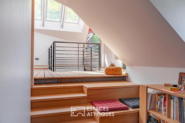 Maison de caractère avec troglodyte et accès Loire