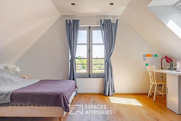 Maison de caractère avec troglodyte et accès Loire