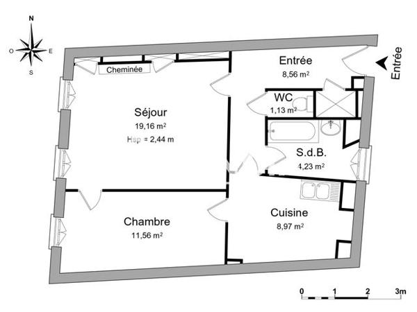 Location Appartement 2 pièces 53.6 m² - 24 GRANDE RUE Trevoux 01600