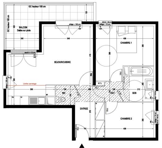 3 PIECES RESIDENCE RECENTE TERRASSE PARKING CAVE