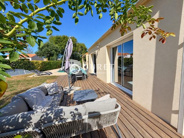 Plain-pied 4 chambres avec piscine