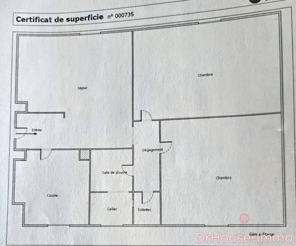Appartement à vendre 3 pièces de 59 m²