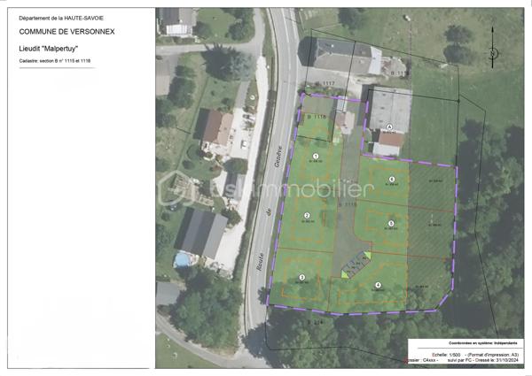 Terrain de 532 m²