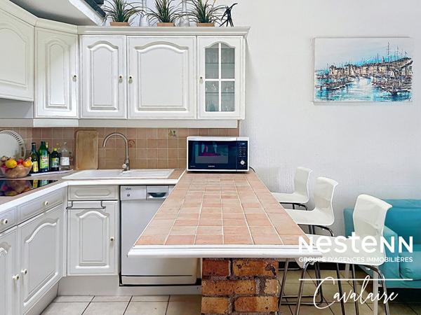 A la Vigie, proche calanques et centre-ville, Mazet 3 pièces + mezzanine  Cavalaire-sur-Mer environ 71 m² (65,6 m² Carrez) avec garage et stationnement