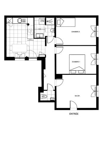 Appartement Boulogne Billancourt 3 pièce(s) 62 m2
