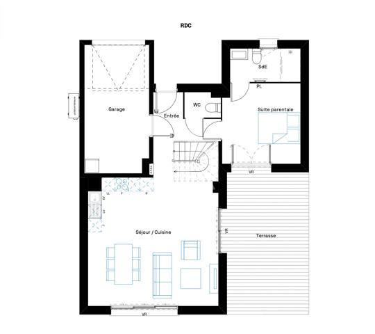 SEIGNOSSE BOURG - Villa T5 de 110m² avec jardin de 500m²