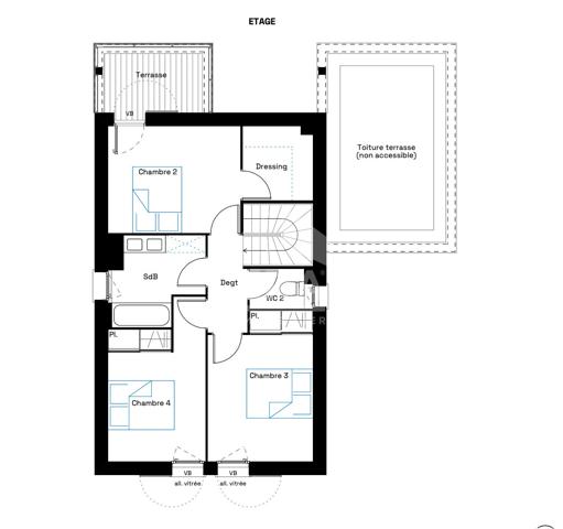 SEIGNOSSE BOURG - Villa T5 de 110m² avec jardin de 500m²