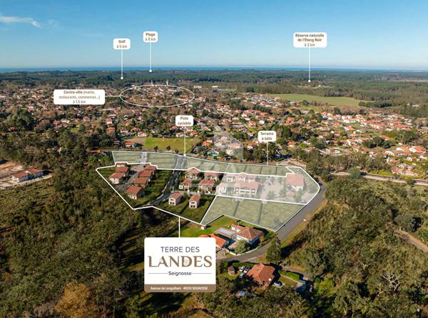 SEIGNOSSE BOURG - Villa T5 de 110m² avec jardin de 500m²