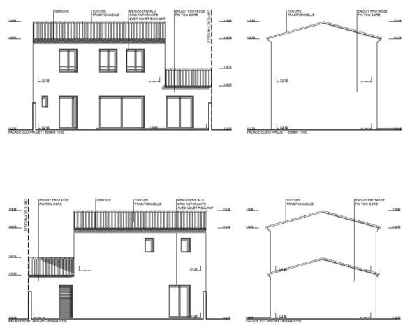 Terrain constructible plat, viabilisé, avec permis