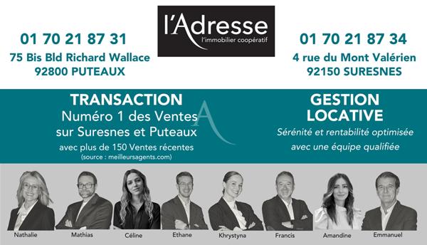 Suresnes/Limite Puteaux - 5 pièces 128m2 - Top Floor 40 m² - Balcon 20 m² - 2 places de parking - cave