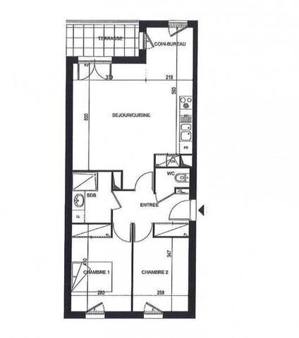 Appartement 3 pièces - 44200 Nantes -  Saint-Jacques-Ripossière