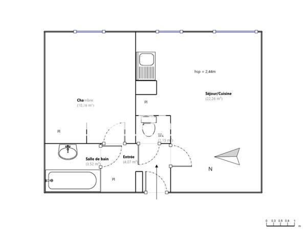 Location Appartement 2 pièces 41.78 m² - 20 RUE RUDE Limoges 87000