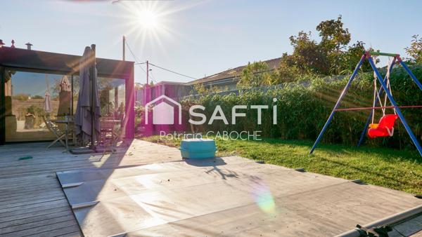 Maison contemporaine de plain-pied sans travaux proche du centre,5 chambres, piscine, stationnement