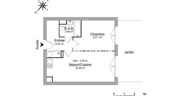 Location Appartement 2 pièces 38.31 m² - Herblay-sur-seine 95220