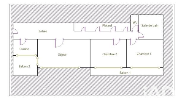 Appartement à vendre 3 pièces 67,6 m² Aubervilliers