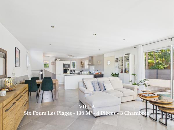 Six-Fours-les-Plages (83140) Six-Fours-les-Plages – Secteur résidentiel de Talian Villa lumineuse avec piscine & espace indépendant