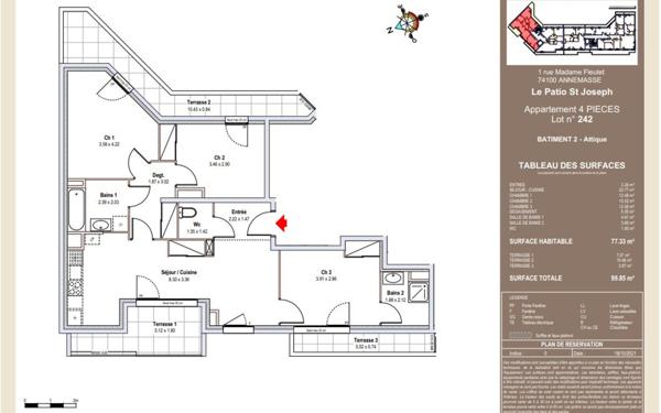 Appartement à vendre    4 pièces • 100 m2 Annemasse