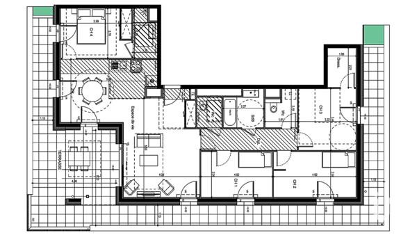 Appartement à vendre 5 pièces 108 m² Ville-la-Grand